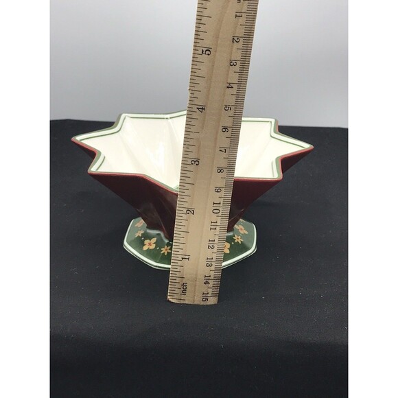 Villeroy & Boch 1748 Toys Fantasy Collection Ceramic Bowl Red 8 pointed octagon - Picture 8 of 10